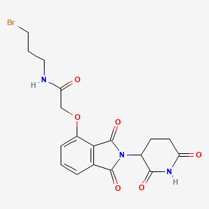 molecular formula C18H18BrN3O6 B14772308 Thalidomide-O-acetamido-C3-Br 