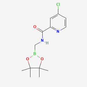 molecular formula C13H18BClN2O3 B14772329 4-chloro-N-[(4,4,5,5-tetramethyl-1,3,2-dioxaborolan-2-yl)methyl]pyridine-2-carboxamide 