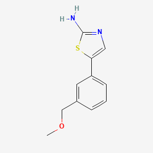 molecular formula C11H12N2OS B14772399 5-(3-(Methoxymethyl)phenyl)thiazol-2-amine 
