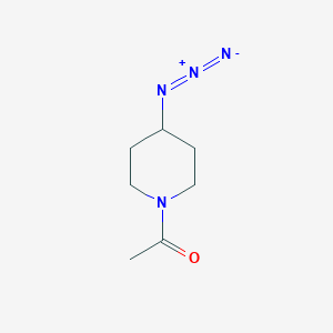 molecular formula C7H12N4O B14772584 1-(4-Azidopiperidin-1-yl)ethan-1-one 
