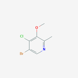 molecular formula C7H7BrClNO B14772603 5-Bromo-4-chloro-3-methoxy-2-methylpyridine CAS No. 71001-58-6