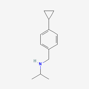 molecular formula C13H19N B14772653 N-(4-Cyclopropylbenzyl)propan-2-amine 
