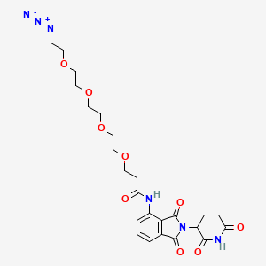 molecular formula C24H30N6O9 B14772789 Pomalidomide-CO-PEG4-C2-azide 