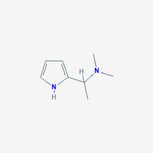 molecular formula C8H14N2 B14772834 N,N-dimethyl-1-(1H-pyrrol-2-yl)ethanamine 