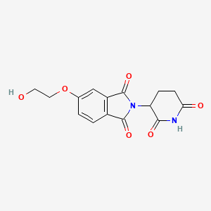 molecular formula C15H14N2O6 B14772882 Thalidomide-5'-O-C2-OH 