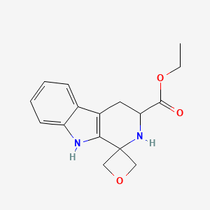 molecular formula C16H18N2O3 B14772903 Ethyl spiro[2,3,4,9-tetrahydropyrido[3,4-b]indole-1,3'-oxetane]-3-carboxylate 