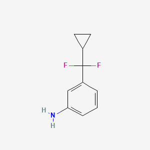 molecular formula C10H11F2N B14772965 3-(Cyclopropyldifluoromethyl)aniline 