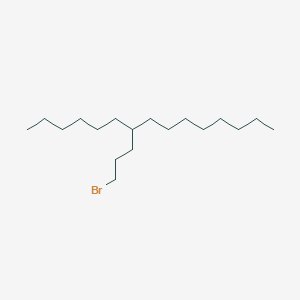 molecular formula C18H37Br B14772995 7-(3-Bromopropyl)pentadecane 