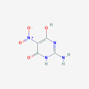 molecular formula C4H4N4O4 B014773 2-Amino-4,6-dihydroxy-5-nitropyrimidine CAS No. 80466-56-4