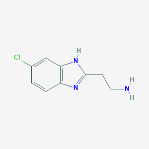 molecular formula C9H10ClN3 B147730 2-(5-氯-1H-苯并咪唑-2-基)乙胺 CAS No. 135875-16-0