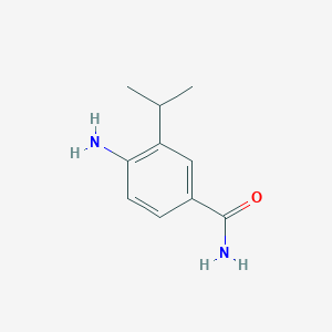 molecular formula C10H14N2O B14773009 4-Amino-3-isopropylbenzamide 