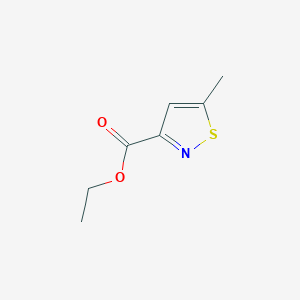 molecular formula C7H9NO2S B14773063 Ethyl 5-methylisothiazole-3-carboxylate 
