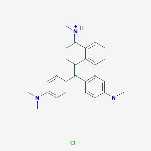 molecular formula C29H32N3.Cl<br>C29H32ClN3 B147731 Basic Blue 11 CAS No. 2185-86-6