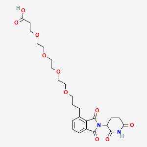 molecular formula C25H32N2O10 B14773100 Thalidomide-C3-O-PEG3-C2-acid 