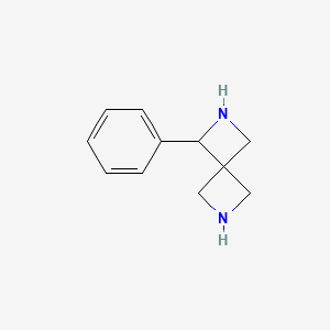 molecular formula C11H14N2 B14773110 1-Phenyl-2,6-diazaspiro[3.3]heptane 