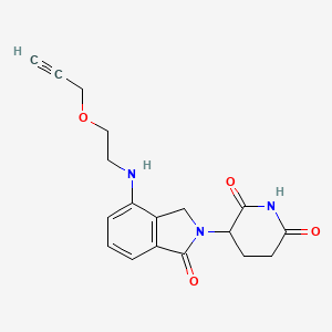 molecular formula C18H19N3O4 B14773210 Lenalidomide-PEG1-propargyl 