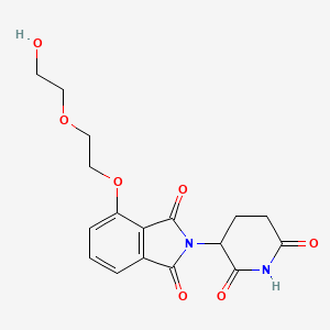 molecular formula C17H18N2O7 B14773240 Thalidomide-O-PEG2-OH 