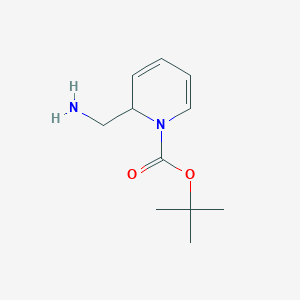 molecular formula C11H18N2O2 B14773241 tert-butyl 2-(aminomethyl)-2H-pyridine-1-carboxylate 