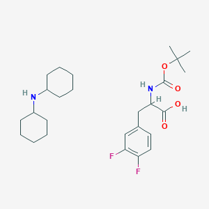 molecular formula C26H40F2N2O4 B14773251 N-Boc-3,4-difluoro-L-phenylalanine DCHA 