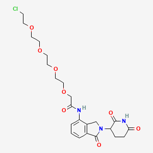 molecular formula C23H30ClN3O8 B14773324 Lenalidomide-acetamido-O-PEG3-C2-Cl 