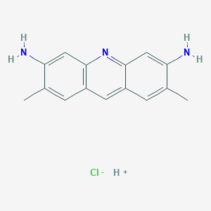 molecular formula C15H15N3.ClH<br>C15H16ClN3 B147736 Acridine Yellow CAS No. 135-49-9