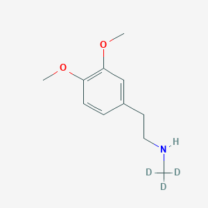 molecular formula C11H17NO2 B147738 2-(3,4-Dimethoxyphenyl)-N-methyl-d3-ethylamine CAS No. 152561-88-1