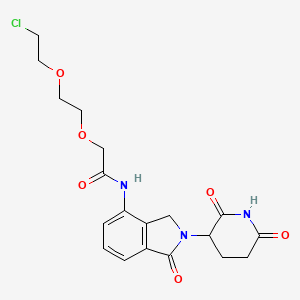 molecular formula C19H22ClN3O6 B14774206 Lenalidomide-acetamido-O-PEG1-C2-Cl 