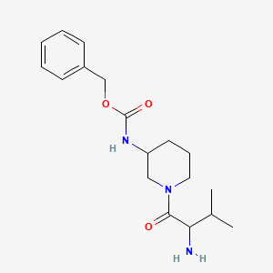 molecular formula C18H27N3O3 B14774793 Benzyl (1-((S)-2-amino-3-methylbutanoyl)piperidin-3-yl)carbamate 