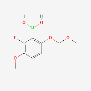 molecular formula C9H12BFO5 B14775087 (2-Fluoro-3-methoxy-6-(methoxymethoxy)phenyl)boronic acid 