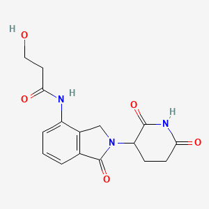 molecular formula C16H17N3O5 B14775226 Lenalidomide-CO-PEG1-OH 