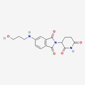 molecular formula C16H17N3O5 B14775317 Pomalidomide-5'-C3-OH 