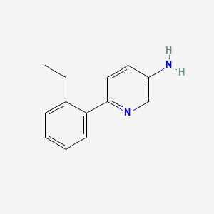 molecular formula C13H14N2 B14775329 6-(2-Ethylphenyl)pyridin-3-amine 
