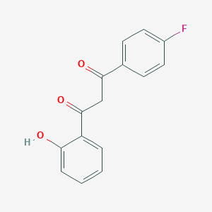 molecular formula C15H11FO3 B147754 1-(4-Fluorophenyl)-3-(2-hydroxyphenyl)propane-1,3-dione CAS No. 135276-47-0