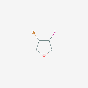 molecular formula C4H6BrFO B14775599 3-Bromo-4-fluorooxolane 