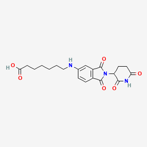 molecular formula C20H23N3O6 B14775637 Pomalidomide-5'-C6-acid 