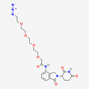 molecular formula C23H30N6O8 B14775704 Lenalidomide-acetamido-O-PEG3-C2-azide 