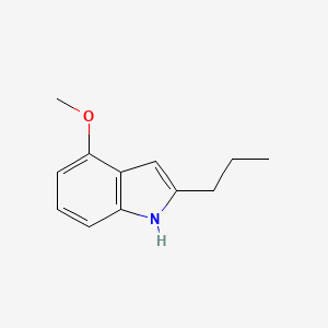 molecular formula C12H15NO B14775721 4-methoxy-2-propyl-1H-indole 