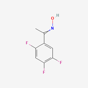 molecular formula C8H6F3NO B14775747 N-[1-(2,4,5-trifluorophenyl)ethylidene]hydroxylamine 