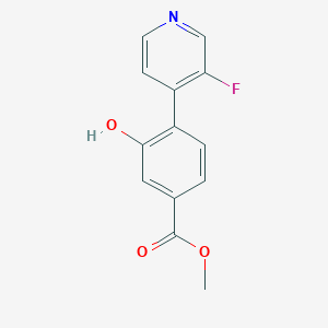 molecular formula C13H10FNO3 B14775768 Methyl 4-(3-fluoropyridin-4-yl)-3-hydroxybenzoate 