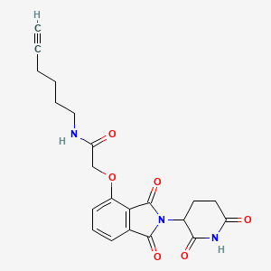molecular formula C21H21N3O6 B14775799 Thalidomide-O-acetamido-C4-alkyne 