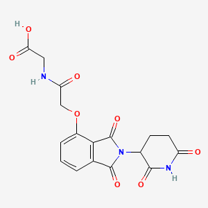 molecular formula C17H15N3O8 B14775838 Thalidomide-O-acetamido-C1-acid 
