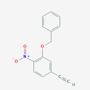molecular formula C15H11NO3 B14775846 2-(Benzyloxy)-4-ethynyl-1-nitrobenzene 