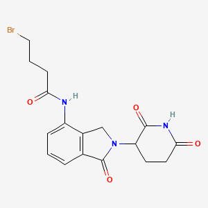 molecular formula C17H18BrN3O4 B14775871 Lenalidomide-CO-C3-Br 