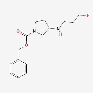 molecular formula C15H21FN2O2 B14775935 Benzyl 3-(3-fluoropropylamino)pyrrolidine-1-carboxylate 