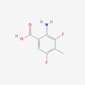 molecular formula C8H7F2NO2 B14775955 2-Amino-3,5-difluoro-4-methylbenzoic acid 