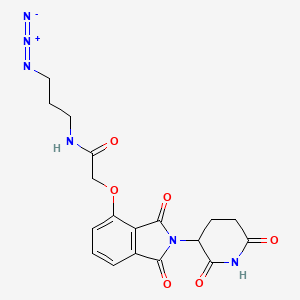 molecular formula C18H18N6O6 B14775961 Thalidomide-O-acetamido-C3-azide 