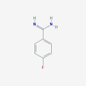 molecular formula C7H7FN2 B014776 4-氟苯甲酰胺 CAS No. 2339-59-5