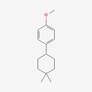 molecular formula C15H22O B14776040 4-(4,4-Dimethylcyclohexyl)anisole 