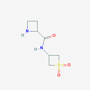 molecular formula C7H12N2O3S B14776087 N-(1,1-Dioxidothietan-3-yl)azetidine-2-carboxamide 