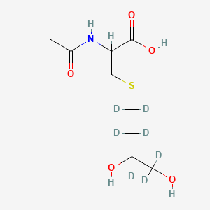 molecular formula C9H17NO5S B14776097 N-Acetyl-S-(3,4-dihydroxybutyl)-L-cysteine-D7 